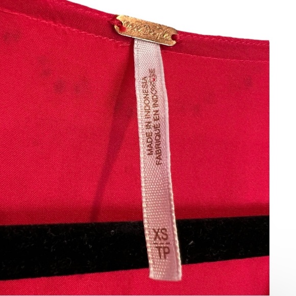 Free People Sunset Dreams V Neck Ruffle Bell Sleeve Tunic Blouse Top oversized - Picture 12 of 15